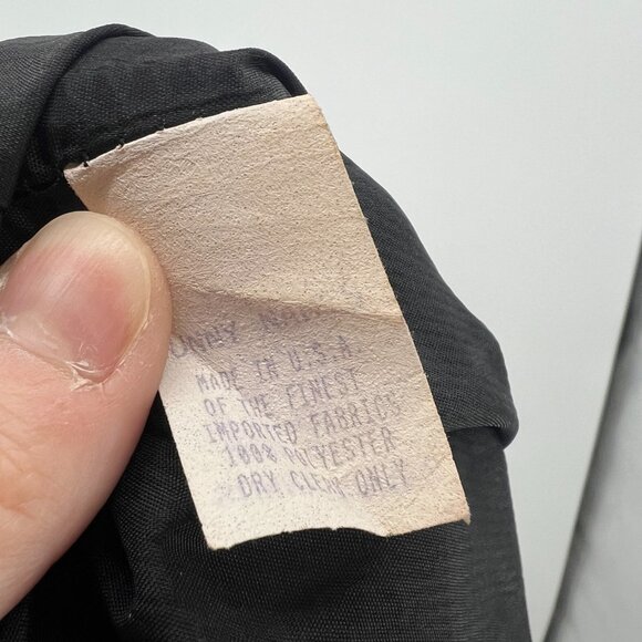 Sunny Names Collection Black Micro Dot V-Neck Dress Womens 6P - Picture 6 of 6